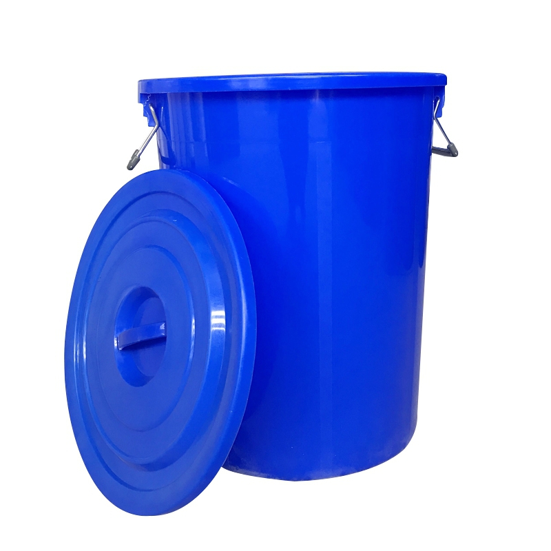 圆桶塑料桶 蓝色垃圾桶  加厚简约垃圾桶